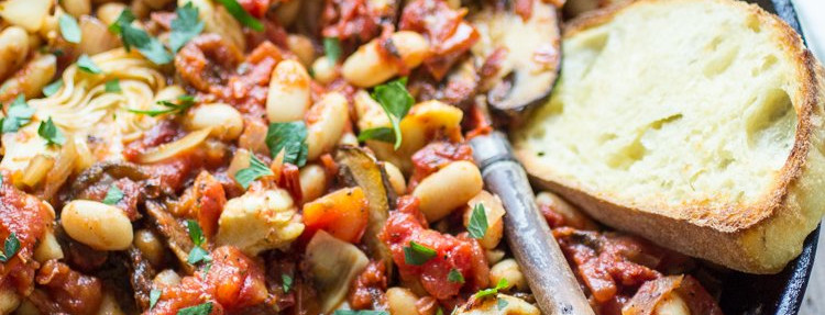 Caprese Balsamic Grilled Chicken with White Bean, Artichoke and Tomato Salad