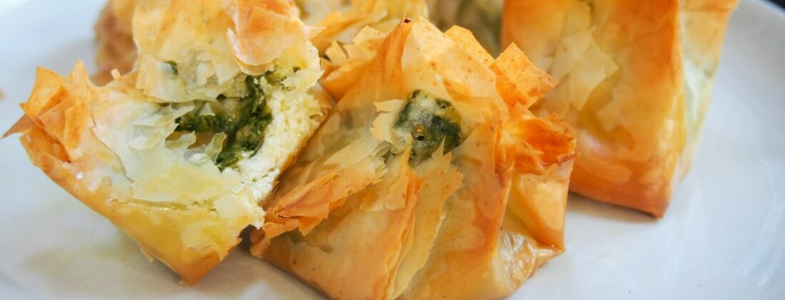 Goats cheese and Filo Pastry Parcels