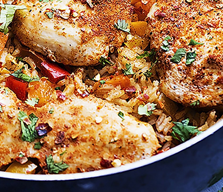 One Pot Cajun Chicken and Rice